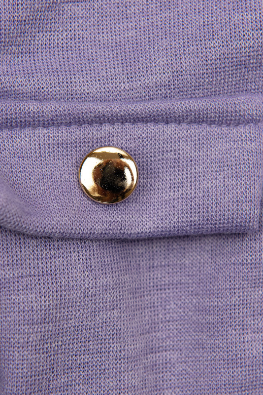 Purple girl's dress with a belt