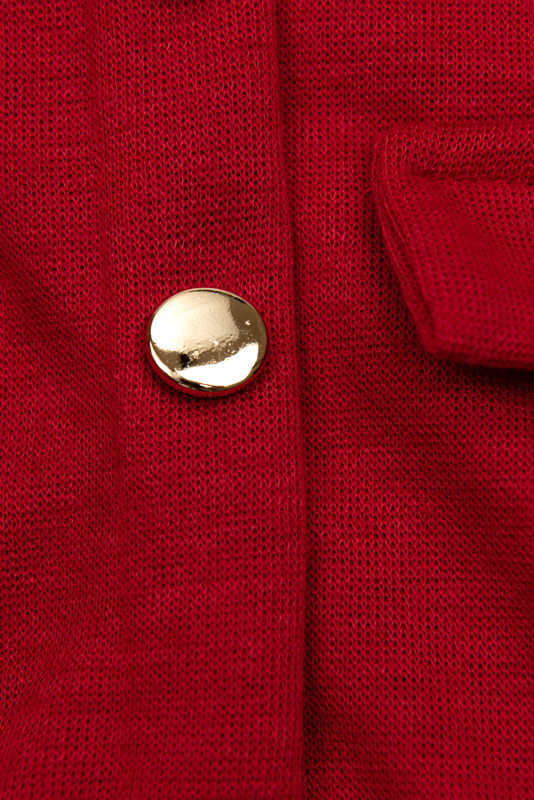 Red girl's dress with a belt