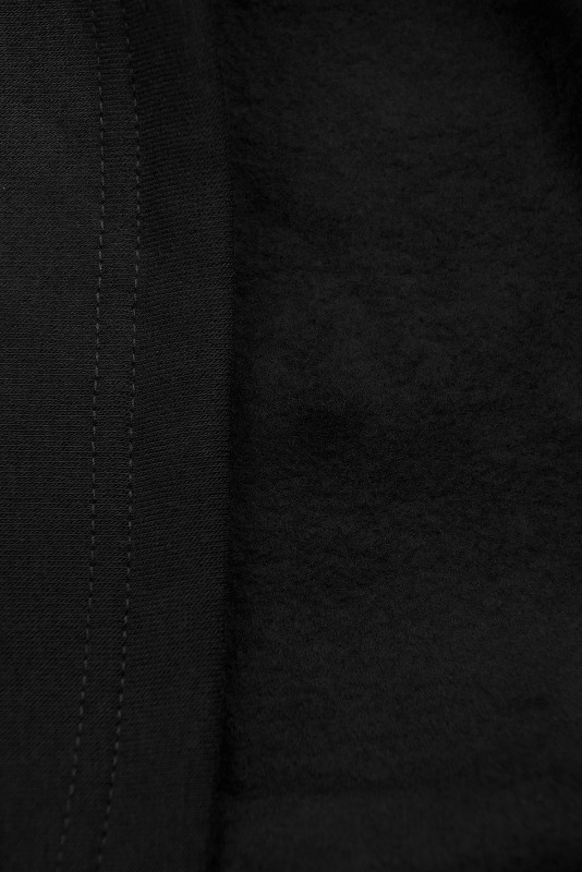 Black over-the-head sweatshirt dress