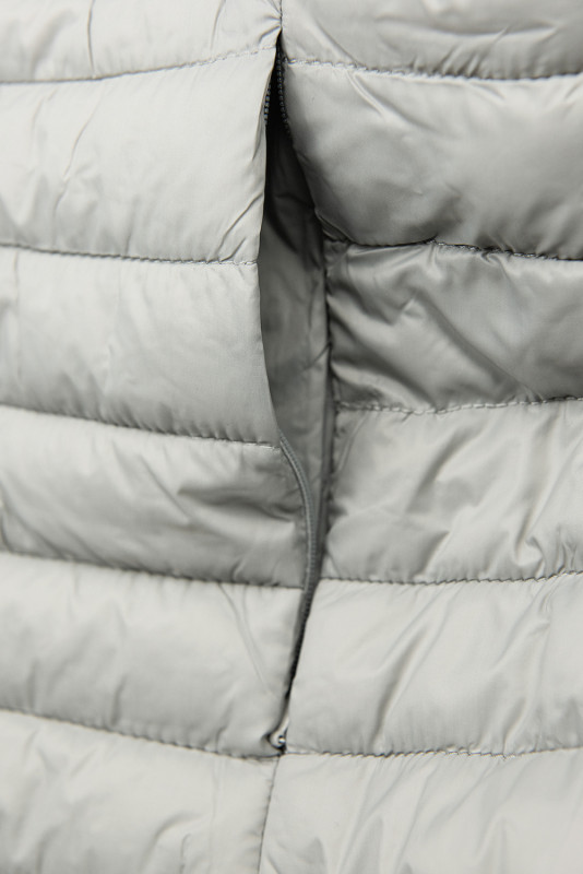 Grey jacket with elastic waist