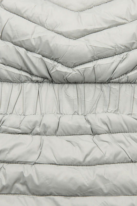 Grey jacket with elastic waist