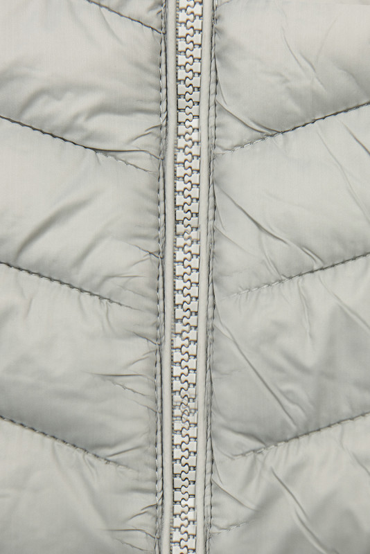 Grey jacket with elastic waist