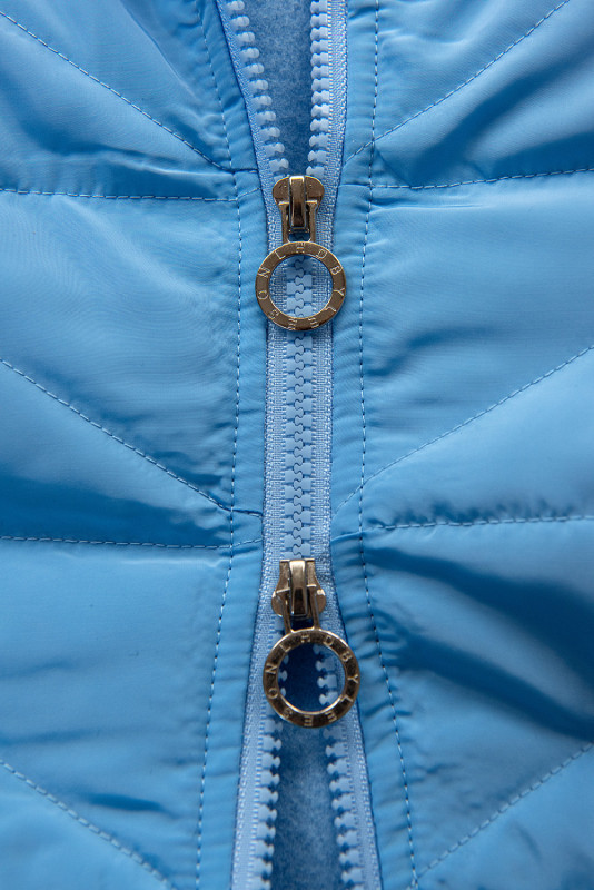 Sky blue elongated hoodie