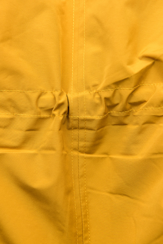 Dark yellow/navy reversible winter parka jacket