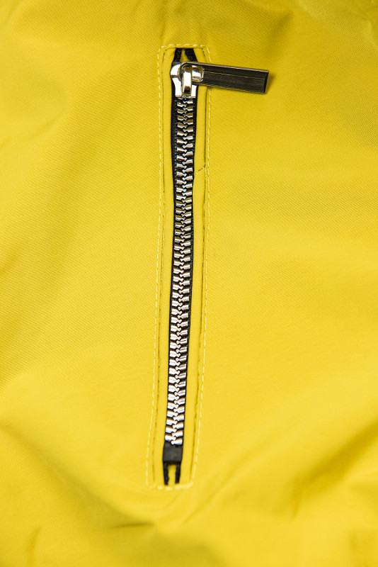 Yellow/black reversible winter parka jacket