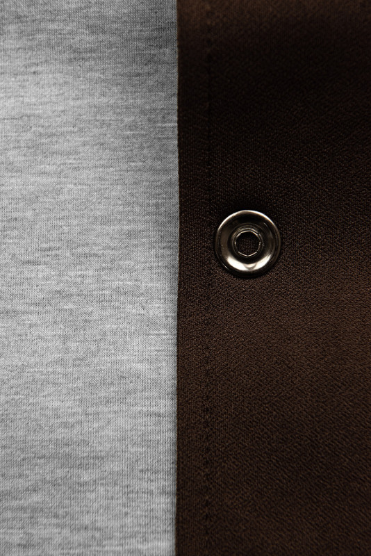 Chocolate brown button up tunic