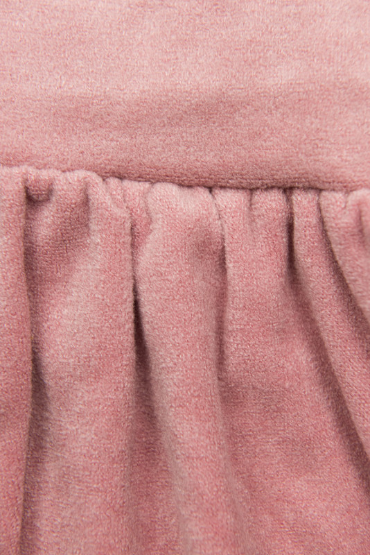 Light pink short dress with lace