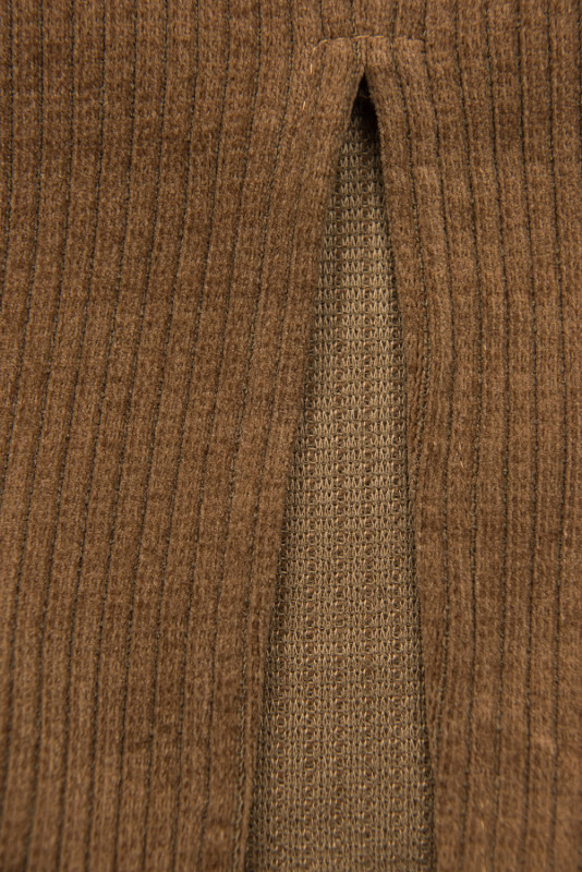 Brown dress with lace