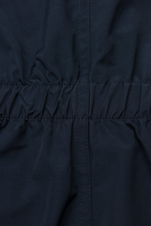 Reversible drawstring jacket in dark blue