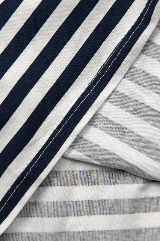 Mini dress in navy stripes II.