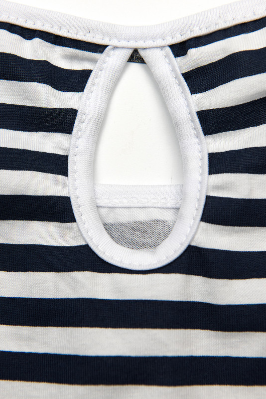 Mini dress in navy stripes II.
