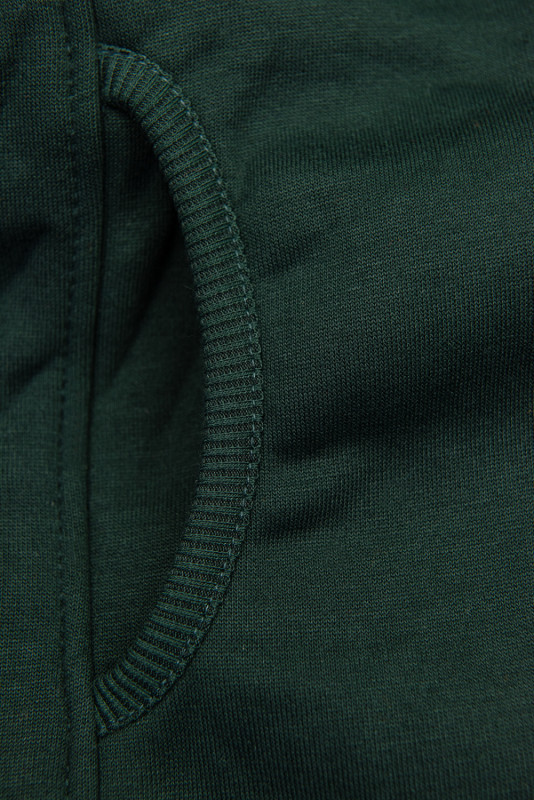 Basic zip-up hoodie in black