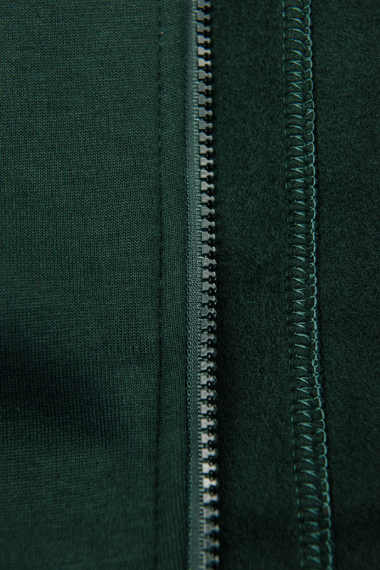 Basic zip-up hoodie in black