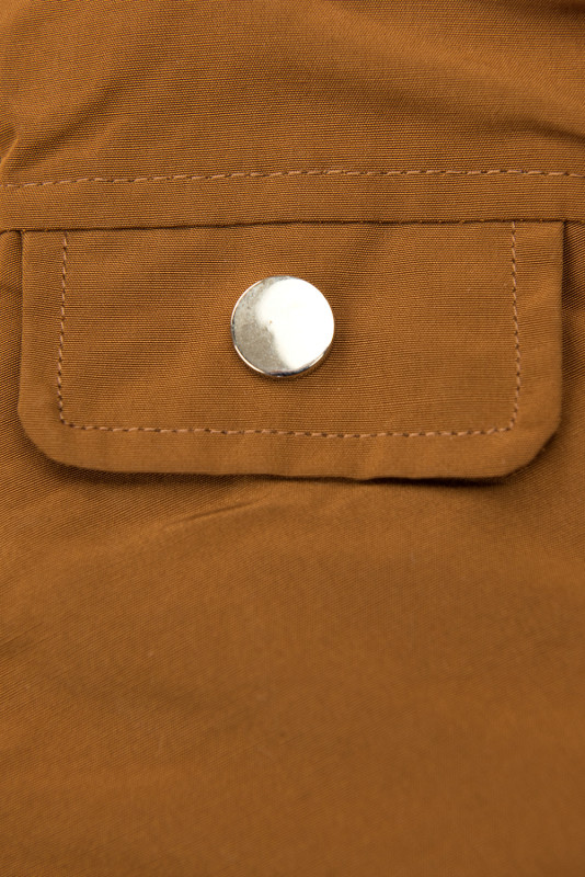 Winter parka jacket in brown