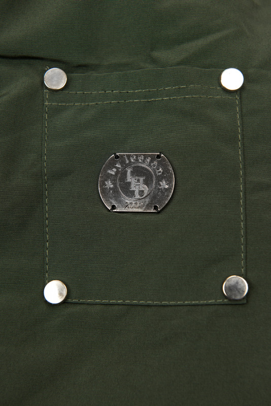 Winter parka jacket in army green
