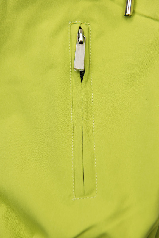 Reversible parka dots light green