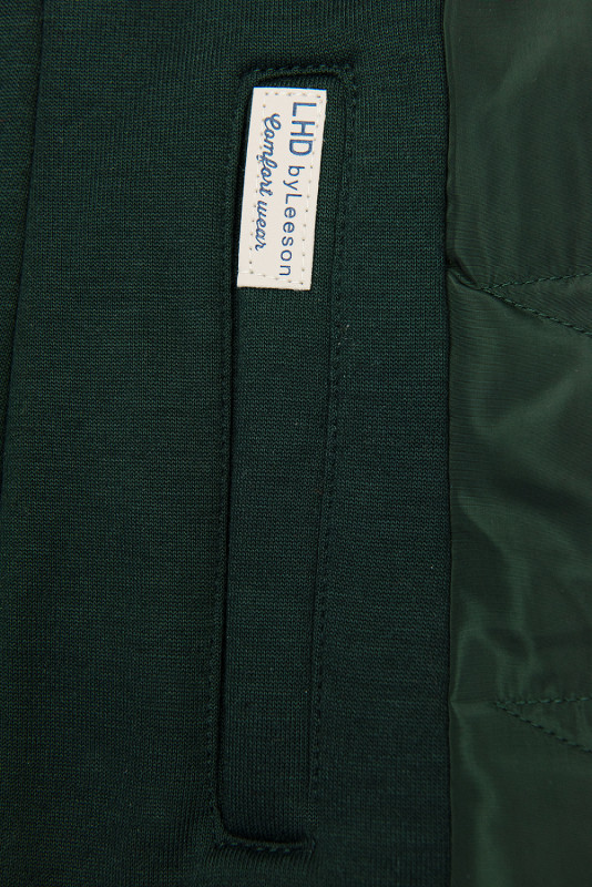 Emerald green elongated hoodie