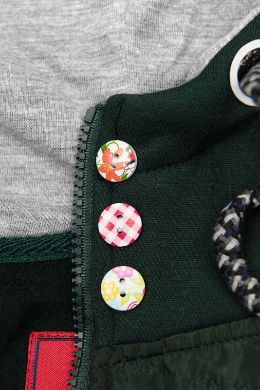 Emerald green elongated hoodie