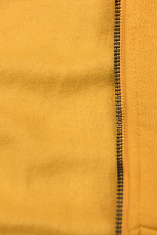 Basic elongated hoodie in yellow