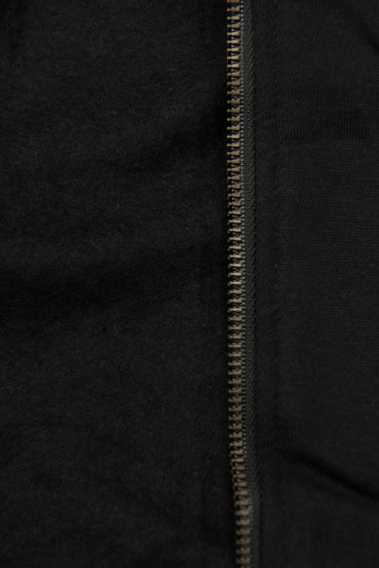 Basic elongated hoodie in black