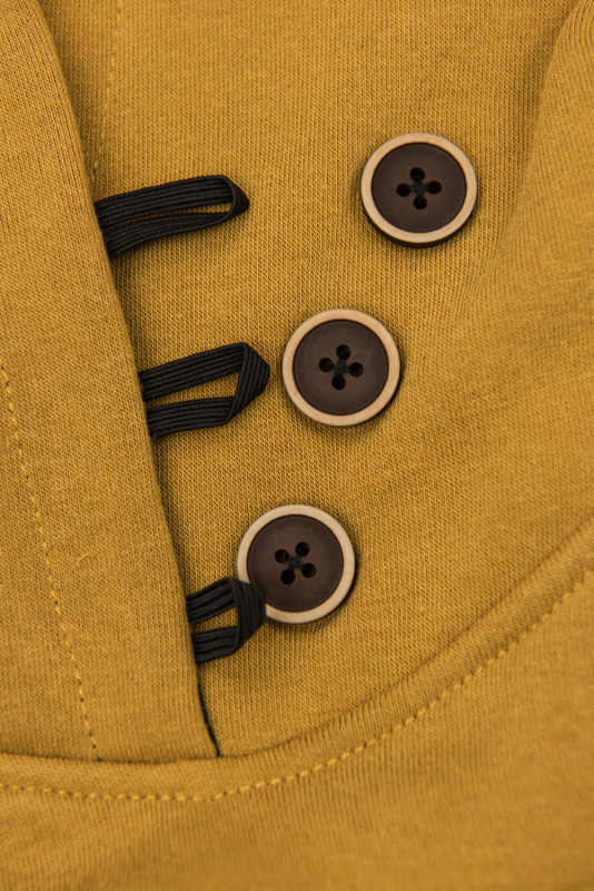 Sweatshirt dress mustard yellow