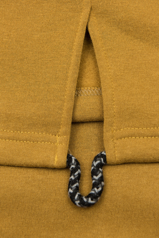 Sweatshirt dress mustard yellow