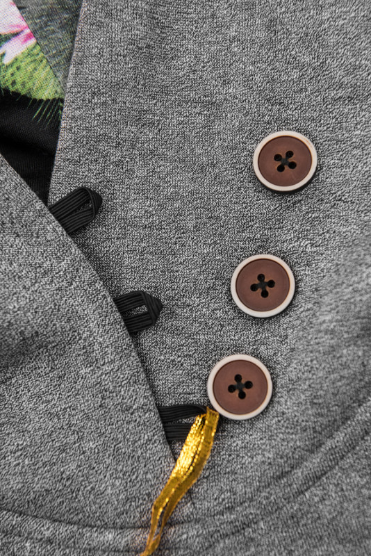 Sweatshirt dress dark gray