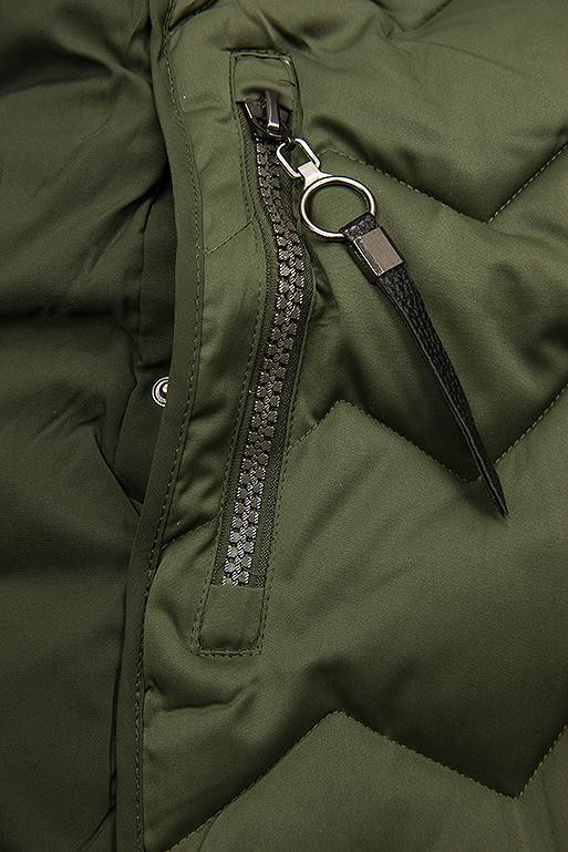 Khaki quilted jacket for autumn/winter