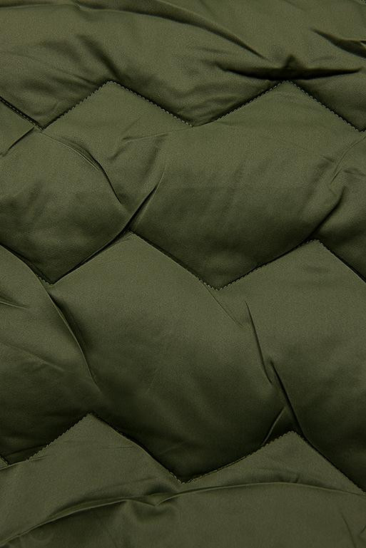 Khaki quilted jacket for autumn/winter