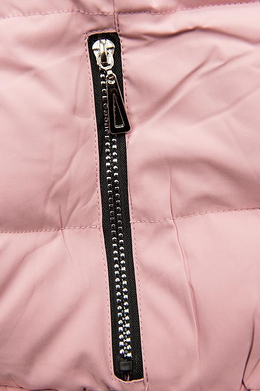 Pink quilted winter jacket