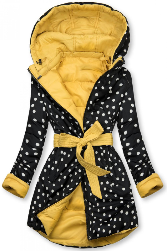 Yellow/polka dot reversible jacket