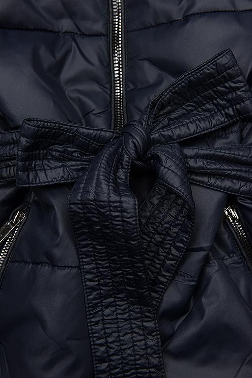 Dark blue/polka dot reversible jacket