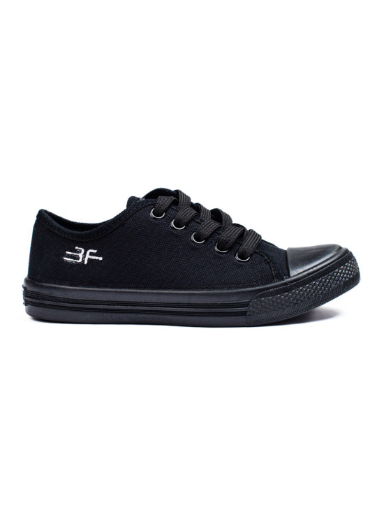 Children's canvas sneakers black