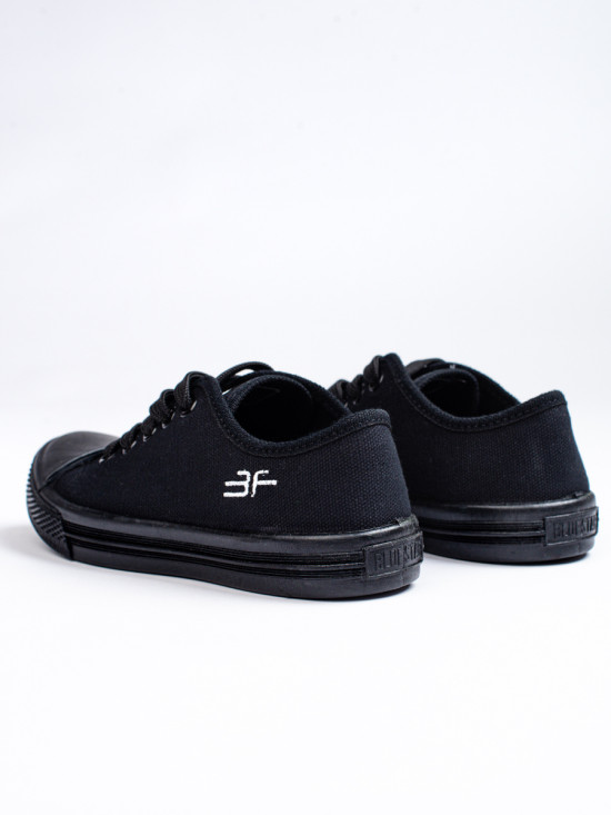 Children's canvas sneakers black