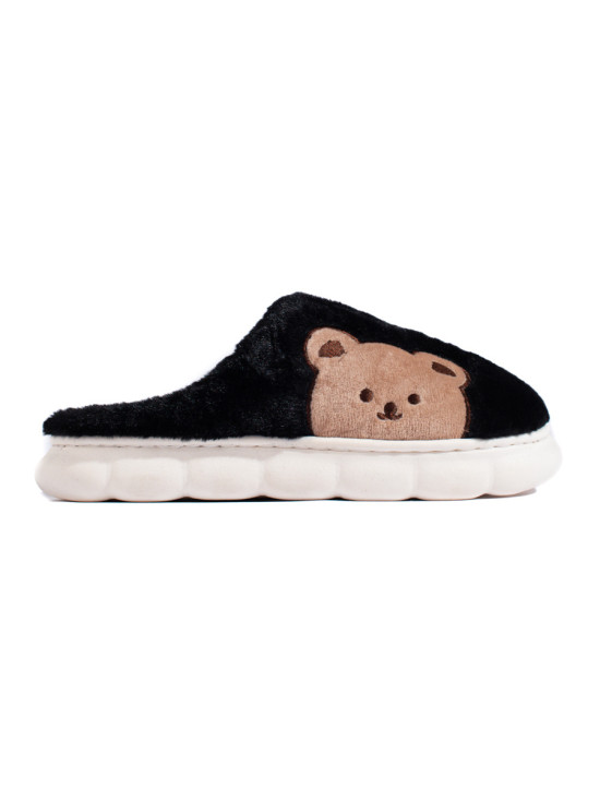 Black women's slippers BEAR