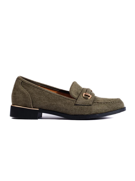 Green Suede Loafers