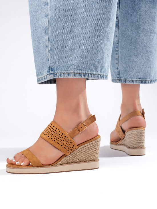 Brown Wedge Sandals