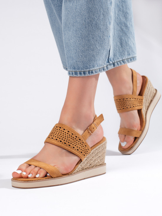 Brown Wedge Sandals