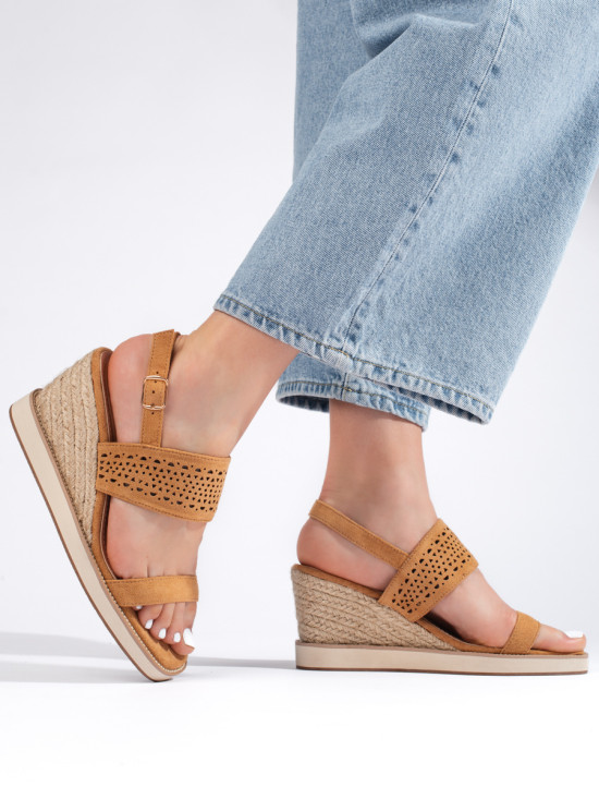 Brown Wedge Sandals