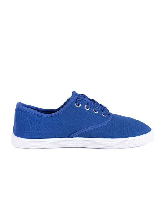 Blue Lace-Up Kids Sneakers