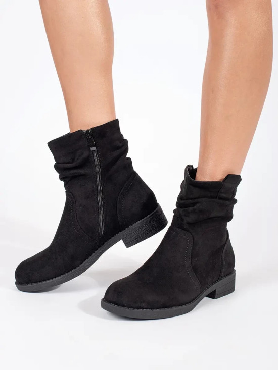 Black Suede Ankle Boots