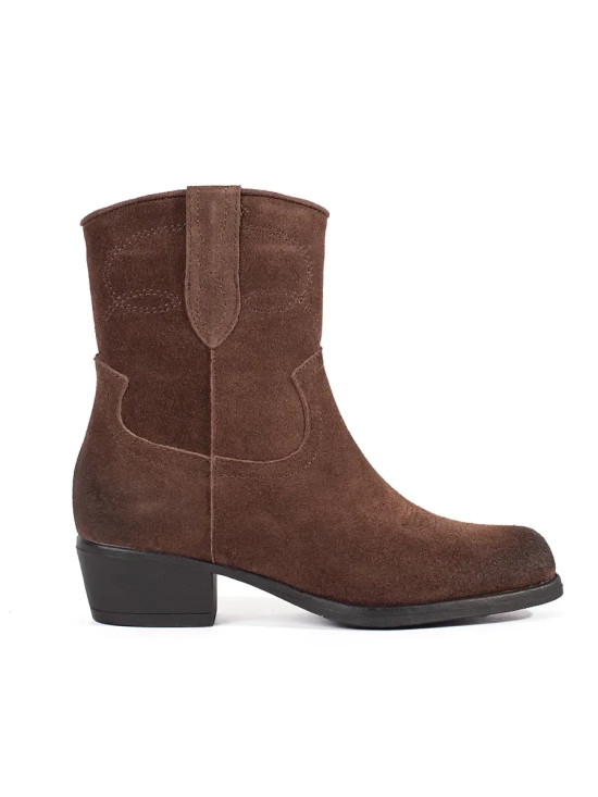 Brown Leather Ankle Boots Sergio Leone