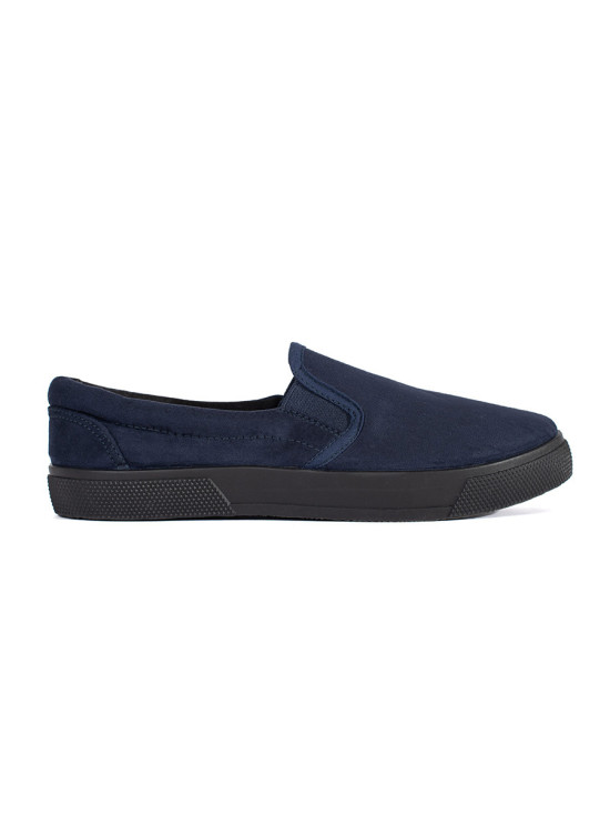 Navy Slip-On Sneakers