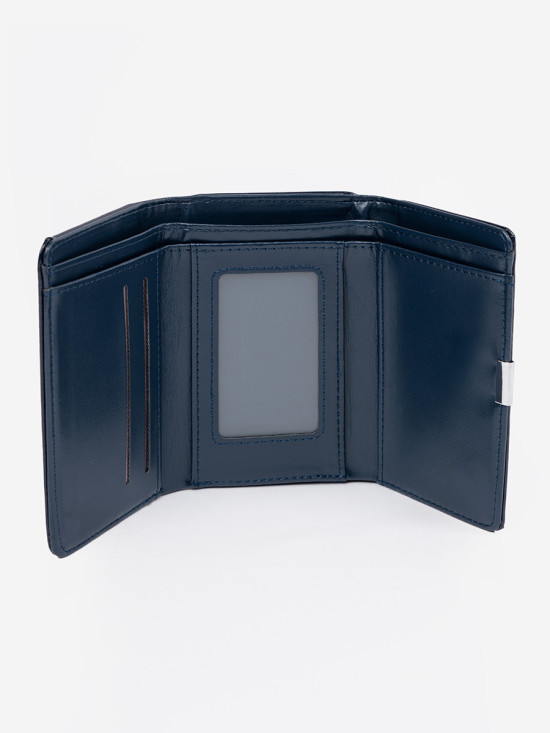 Elegant Blue Eco-Leather Wallet