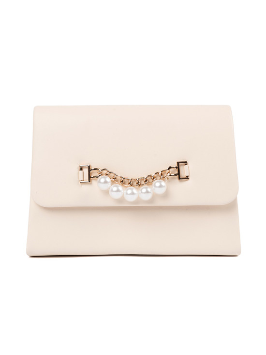 Elegant Small Beige Handbag