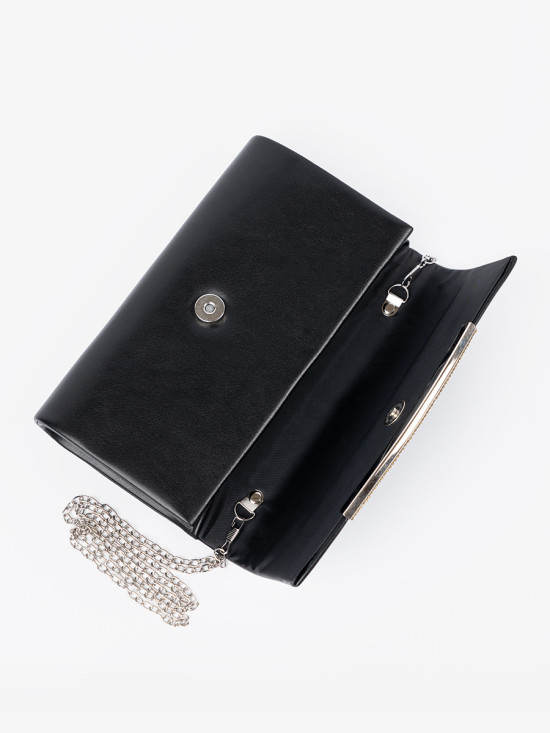 Elegant Black Handbag with Chain