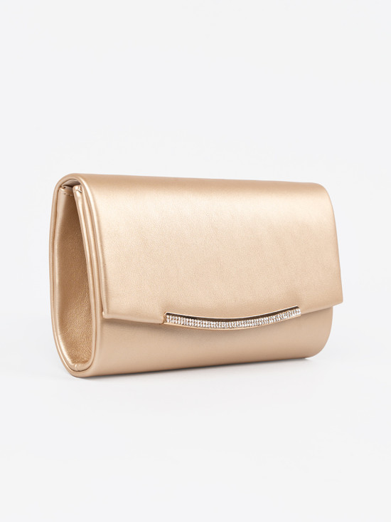 Gold Clutch with Chain