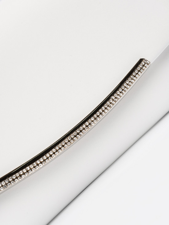 White Clutch with Chain