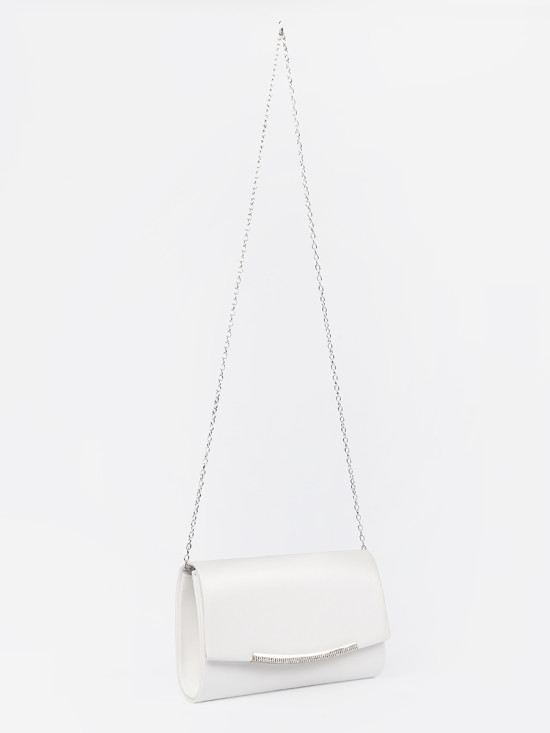 White Clutch with Chain