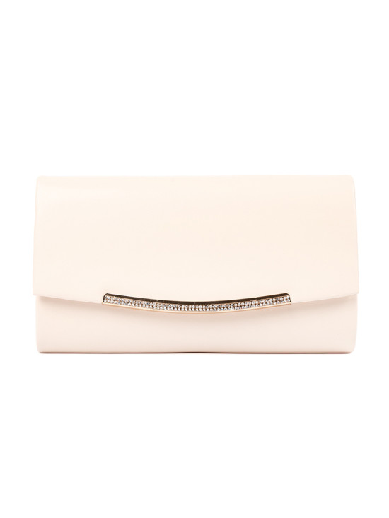 Light Beige Clutch with Chain